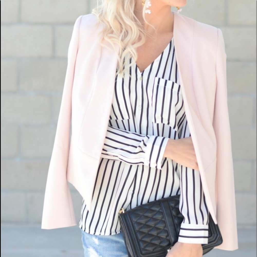 H&M collarless blazer